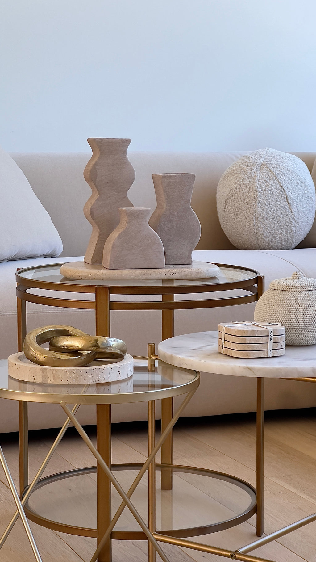 Travertine Coasters