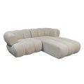 Sulcus Channel Tufted Sofa 2.5-zits met Right Lounge